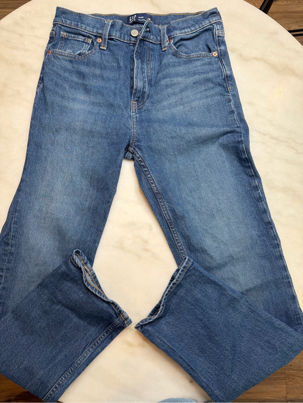 GAP Women's Medium Blue Straight-Leg Jeans